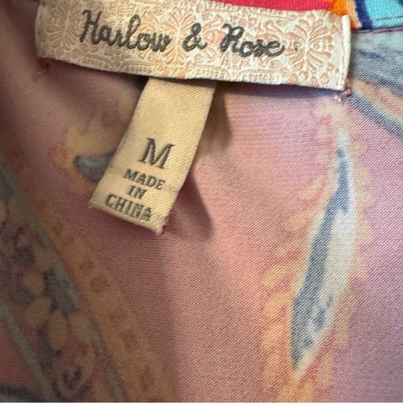 Pink Paisley Sleeveless dress lot sz m - Picture 5 of 5